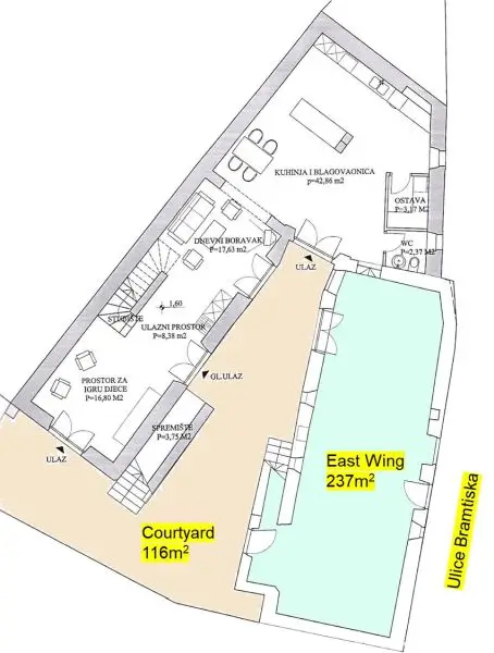 East wing footprint